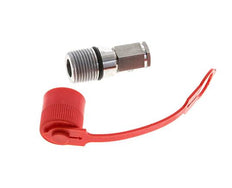 Coupleur hydraulique DN 6.3 en acier inoxydable Embout G 1/4 pouce filetage femelle ISO 14541 D M24 x 2