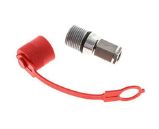 Coupleur hydraulique DN 6.3 en acier inoxydable Embout G 1/4 pouce filetage femelle ISO 14541 D M24 x 2