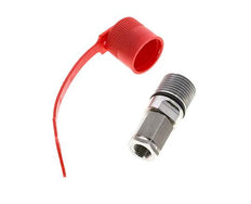 Coupleur hydraulique DN 6.3 en acier inoxydable Embout G 1/4 pouce filetage femelle ISO 14541 D M24 x 2