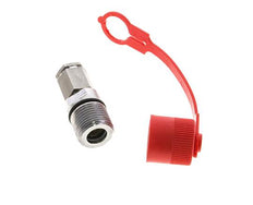 Coupleur hydraulique DN 6.3 en acier inoxydable Embout G 1/4 pouce filetage femelle ISO 14541 D M24 x 2