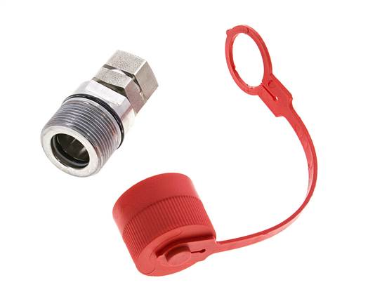 Coupleur hydraulique DN 12.5 en acier inoxydable Embout G 1/2 pouce filetage femelle ISO 14541 D M36 x 2