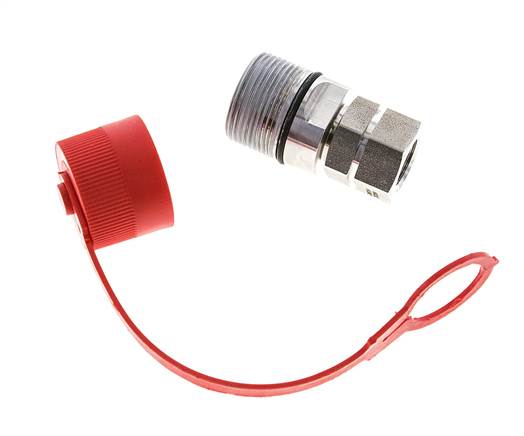 Coupleur hydraulique DN 12.5 en acier inoxydable Embout G 1/2 pouce filetage femelle ISO 14541 D M36 x 2