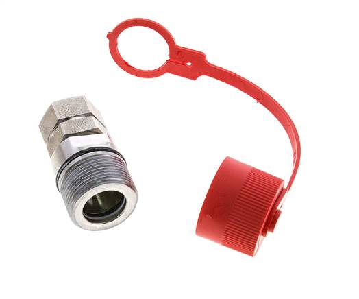 Coupleur hydraulique DN 12.5 en acier inoxydable Embout G 1/2 pouce filetage femelle ISO 14541 D M36 x 2