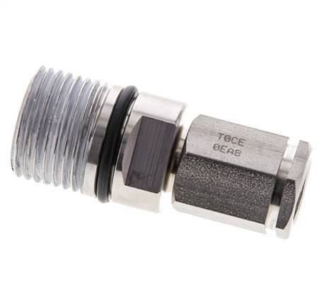 Stainless Steel DN 20 Hydraulic Coupling Socket G 3/4 inch Female Threads ISO 14541 D M42 x 2