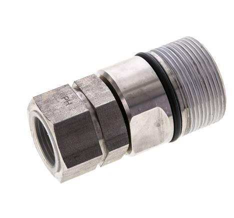 Coupleur hydraulique DN 20 en acier inoxydable Embout G 3/4 pouce filetage femelle ISO 14541 D M42 x 2