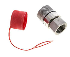 Coupleur hydraulique DN 31.5 en acier inoxydable Douille G 1 1/2 pouce filetage femelle D M70 x 3