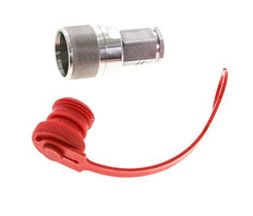 Acier inoxydable DN 6.3 Coupleur hydraulique Bouchon G Filet femelle 1/4 pouce ISO 14541 D M24 x 2