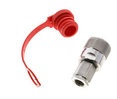Acier inoxydable DN 6.3 Coupleur hydraulique Bouchon G Filet femelle 1/4 pouce ISO 14541 D M24 x 2