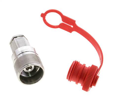 Acier inoxydable DN 6.3 Coupleur hydraulique Bouchon G Filet femelle 1/4 pouce ISO 14541 D M24 x 2