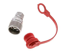 Coupleur hydraulique DN 10 en acier inoxydable Bouchon G 3/8 pouce filetage femelle ISO 14541 D M28 x 2