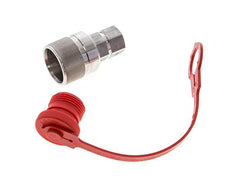 Coupleur hydraulique DN 10 en acier inoxydable Bouchon G 3/8 pouce filetage femelle ISO 14541 D M28 x 2