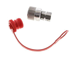 Coupleur hydraulique DN 10 en acier inoxydable Bouchon G 3/8 pouce filetage femelle ISO 14541 D M28 x 2