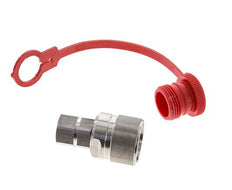 Coupleur hydraulique DN 10 en acier inoxydable Bouchon G 3/8 pouce filetage femelle ISO 14541 D M28 x 2