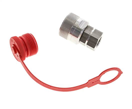 Coupleur hydraulique en acier inoxydable DN 12.5 Bouchon G 1/2 pouce filetage femelle ISO 14541 D M36 x 2
