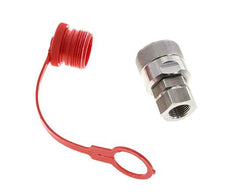 Coupleur hydraulique en acier inoxydable DN 12.5 Bouchon G 1/2 pouce filetage femelle ISO 14541 D M36 x 2