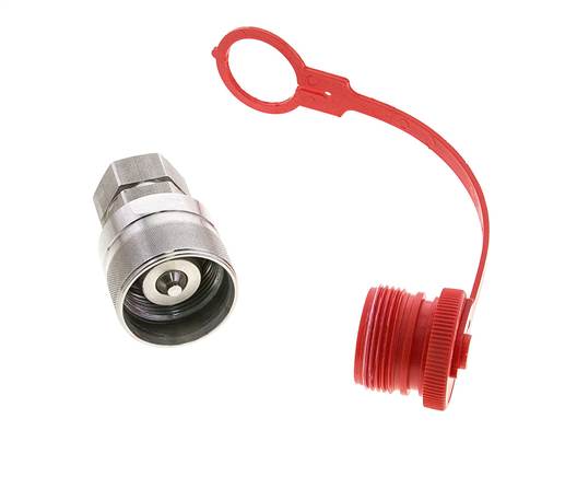 Coupleur hydraulique en acier inoxydable DN 12.5 Bouchon G 1/2 pouce filetage femelle ISO 14541 D M36 x 2