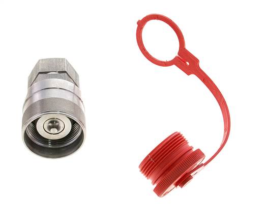 Acier inoxydable DN 20 Hydraulic Coupling Plug G 3/4 inch Female Threads ISO 14541 D M42 x 2
