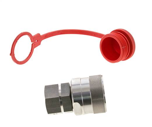 Acier inoxydable DN 20 Hydraulic Coupling Plug G 3/4 inch Female Threads ISO 14541 D M42 x 2