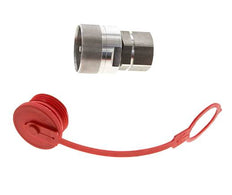 Acier inoxydable DN 25 Coupleur hydraulique Bouchon G 1 pouce filetage femelle D M48 x 3