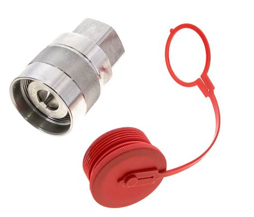 Acier inoxydable DN 31.5 Coupleur hydraulique Bouchon G 1 1/2 pouce Filetage femelle D M70 x 3