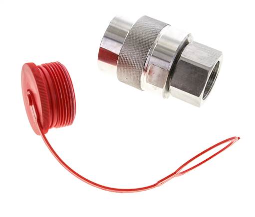 Acier inoxydable DN 31.5 Coupleur hydraulique Bouchon G 1 1/2 pouce Filetage femelle D M70 x 3
