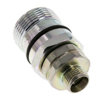 Steel DN 12.5 Hydraulic Coupling Socket 12 mm L Compression Ring ISO 14541/8434-1 D M36 x 2