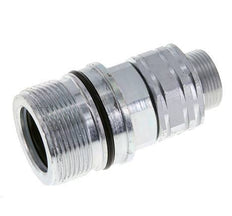 Steel DN 20 Hydraulic Coupling Socket 18 mm L Compression Ring ISO 14541/8434-1 D M42 x 2