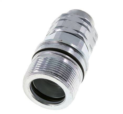 Acier DN 20 Coupleur hydraulique Manchon 18 mm L Anneau de compression ISO 14541/8434-1 D M42 x 2