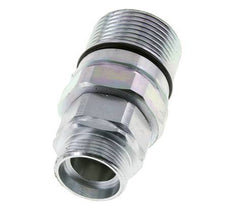 Steel DN 25 Hydraulic Coupling Socket 28 mm L Compression Ring ISO 8434-1 D M48 x 3