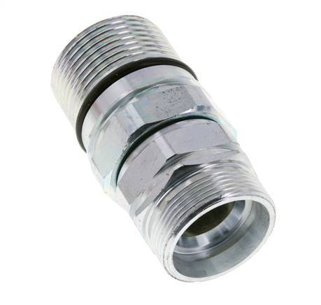 Acier Coupleur hydraulique DN 25 Manchon 35 mm L Anneau de compression ISO 8434-1 D M48 x 3