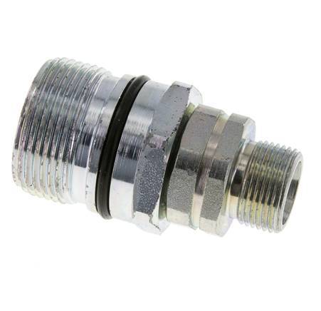 Steel DN 12.5 Hydraulic Coupling Socket 14 mm S Compression Ring ISO 14541/8434-1 D M36 x 2