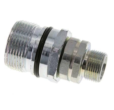 Acier DN 12.5 Coupleur hydraulique Manchon 14 mm S Bague de compression ISO 14541/8434-1 D M36 x 2