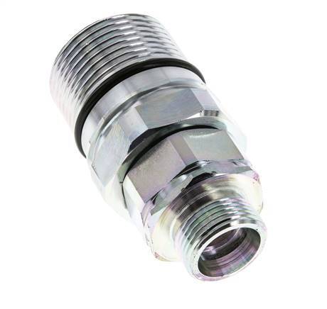Acier Coupleur hydraulique DN 25 Manchon 20 mm S Bague de compression ISO 8434-1 D M48 x 3