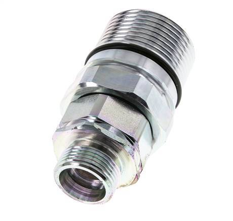 Acier Coupleur hydraulique DN 25 Manchon 20 mm S Bague de compression ISO 8434-1 D M48 x 3