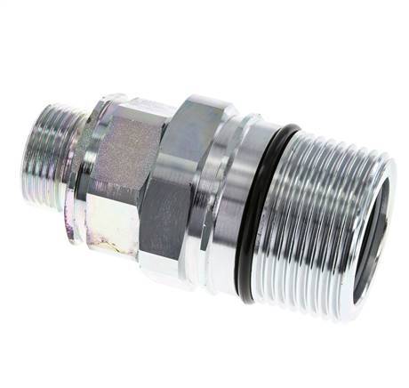 Acier Coupleur hydraulique DN 25 Manchon 20 mm S Bague de compression ISO 8434-1 D M48 x 3