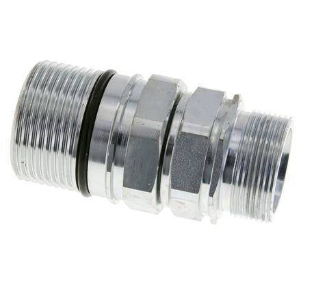 Acier Coupleur hydraulique DN 25 Manchon 30 mm S Bague de compression ISO 8434-1 D M48 x 3