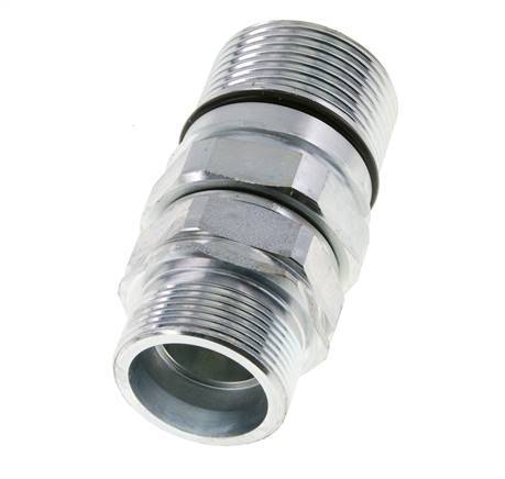 Acier Coupleur hydraulique DN 25 Manchon 30 mm S Bague de compression ISO 8434-1 D M48 x 3
