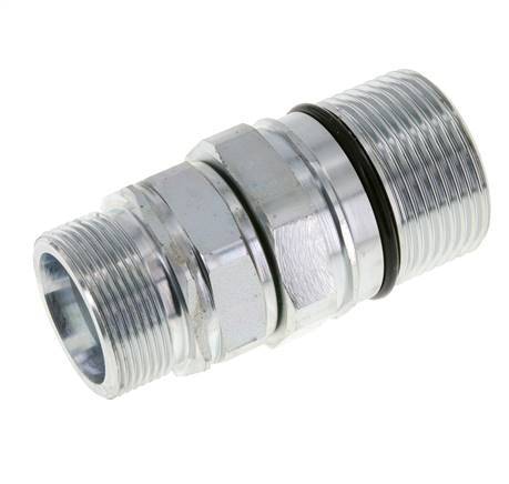 Acier Coupleur hydraulique DN 25 Manchon 30 mm S Bague de compression ISO 8434-1 D M48 x 3
