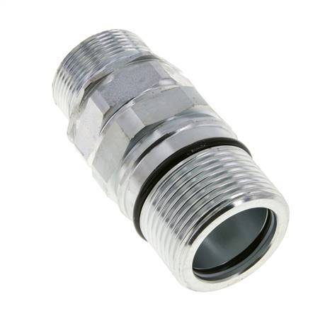 Acier Coupleur hydraulique DN 25 Manchon 30 mm S Bague de compression ISO 8434-1 D M48 x 3