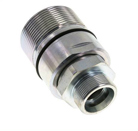 Steel DN 31.5 Hydraulic Coupling Socket 30 mm S Compression Ring ISO 8434-1 D M70 x 3