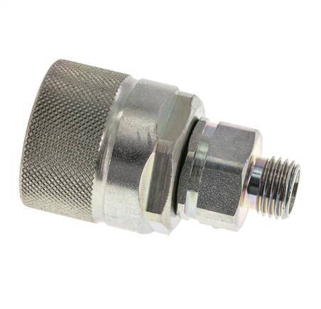 Acier DN 10 Coupleur hydraulique Bouchon 8 mm L Anneau de compression ISO 14541/8434-1 D M28 x 2