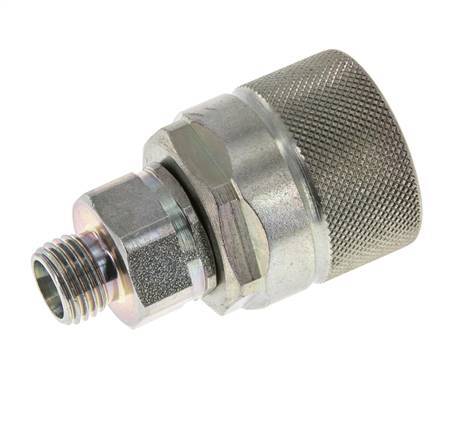 Acier DN 10 Coupleur hydraulique Bouchon 8 mm L Anneau de compression ISO 14541/8434-1 D M28 x 2