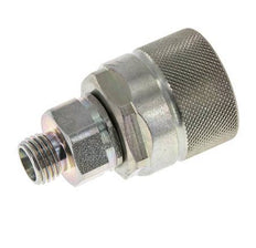 Acier DN 10 Coupleur hydraulique Bouchon 8 mm L Anneau de compression ISO 14541/8434-1 D M28 x 2