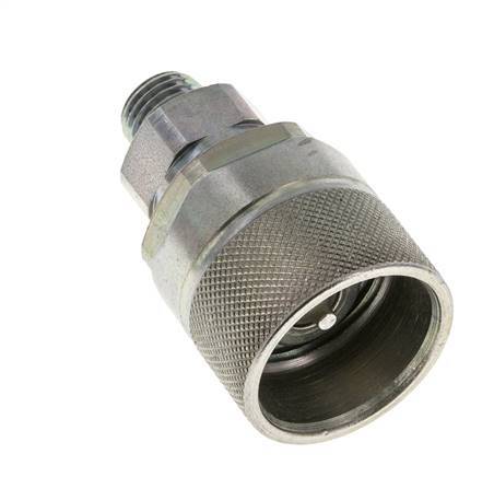 Acier DN 10 Coupleur hydraulique Bouchon 8 mm L Anneau de compression ISO 14541/8434-1 D M28 x 2