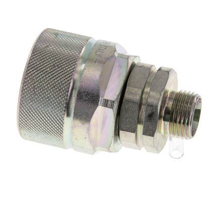 Acier DN 12.5 Coupleur hydraulique Bouchon 12 mm L Anneau de compression ISO 14541/8434-1 D M36 x 2