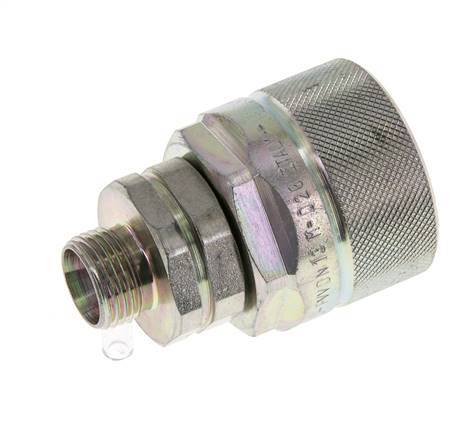 Acier DN 12.5 Coupleur hydraulique Bouchon 12 mm L Anneau de compression ISO 14541/8434-1 D M36 x 2
