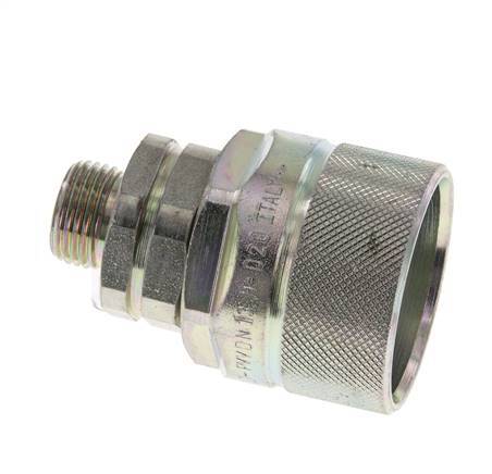 Acier DN 12.5 Coupleur hydraulique Bouchon 12 mm L Anneau de compression ISO 14541/8434-1 D M36 x 2