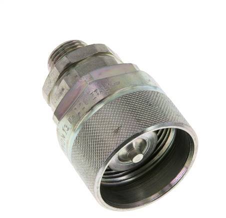 Acier DN 12.5 Coupleur hydraulique Bouchon 12 mm L Anneau de compression ISO 14541/8434-1 D M36 x 2