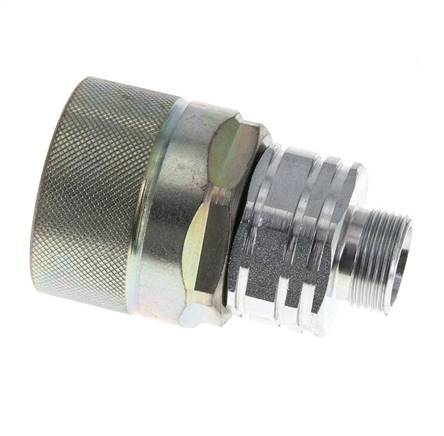 Acier DN 20 Coupleur hydraulique Bouchon 15 mm L Anneau de compression ISO 14541/8434-1 D M42 x 2