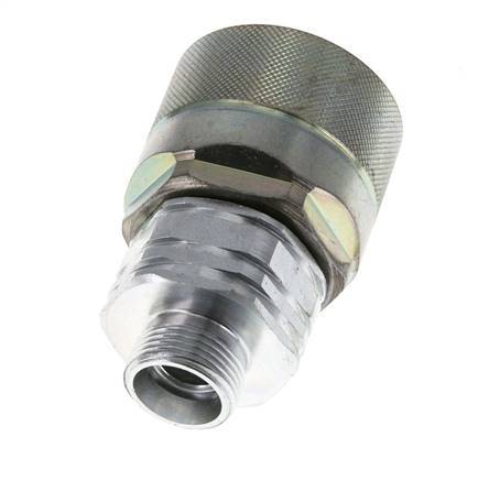 Acier DN 20 Coupleur hydraulique Bouchon 15 mm L Anneau de compression ISO 14541/8434-1 D M42 x 2